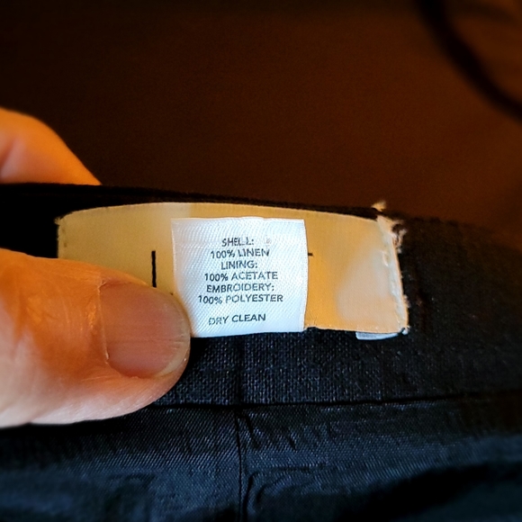 Ann Taylor LOFT - Skirt Embroidered Linen Size 12 - Picture 14 of 15